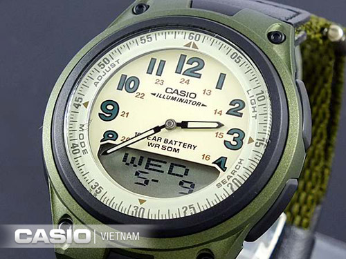 Đồng hồ Casio AW-80V-3BVDF Mạnh mẽ và nam tính